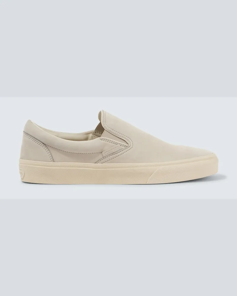 Tom Ford Slip-Ons Jude aus Leder Weiß