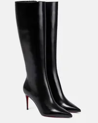 Christian Louboutin Stiefel Kate Botta 85 aus Leder Schwarz