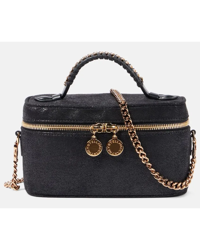 Stella McCartney Schultertasche Falabella Mini aus Lederimitat Schwarz