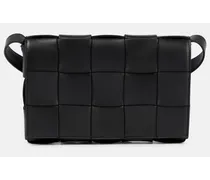 Schultertasche Cassette aus Leder