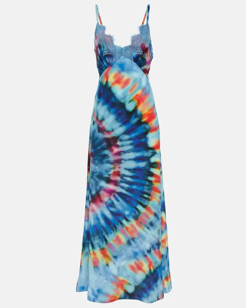 Chloé Chloé Maxikleid aus Seide Blau