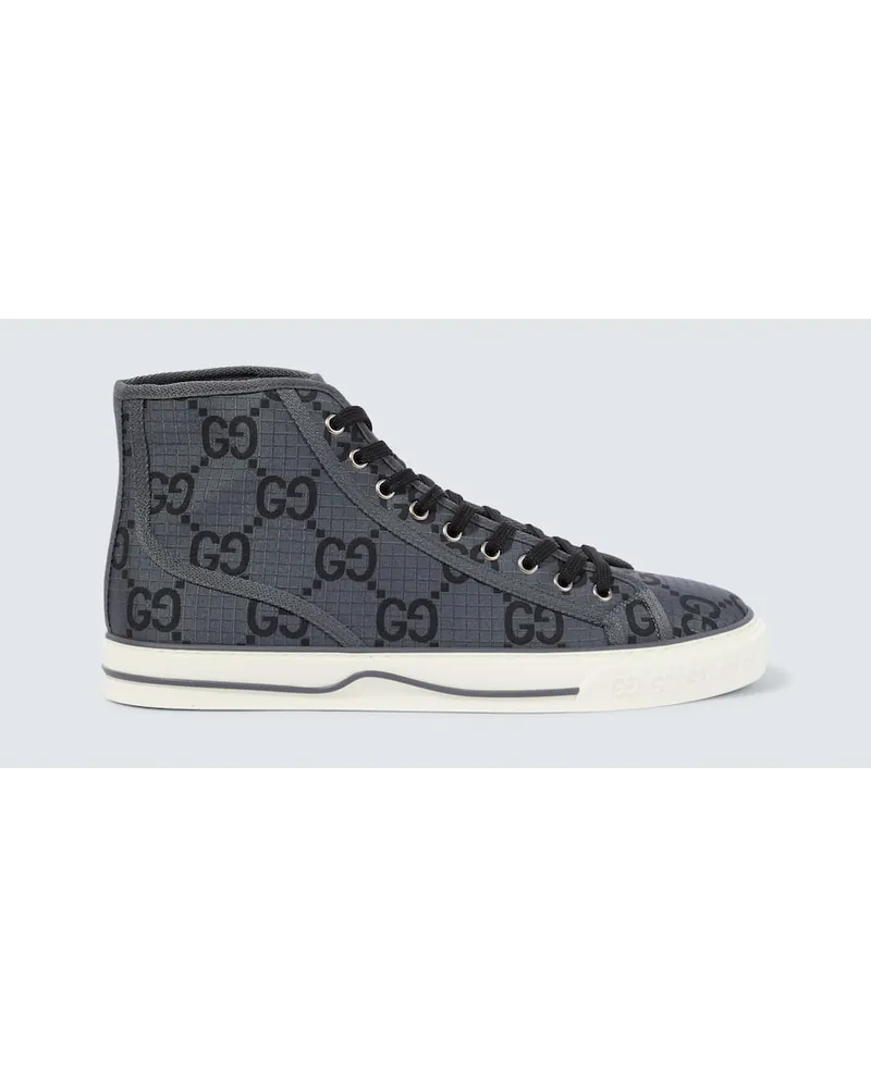 Gucci High-Top Sneakers  Tennis 1977 Grau