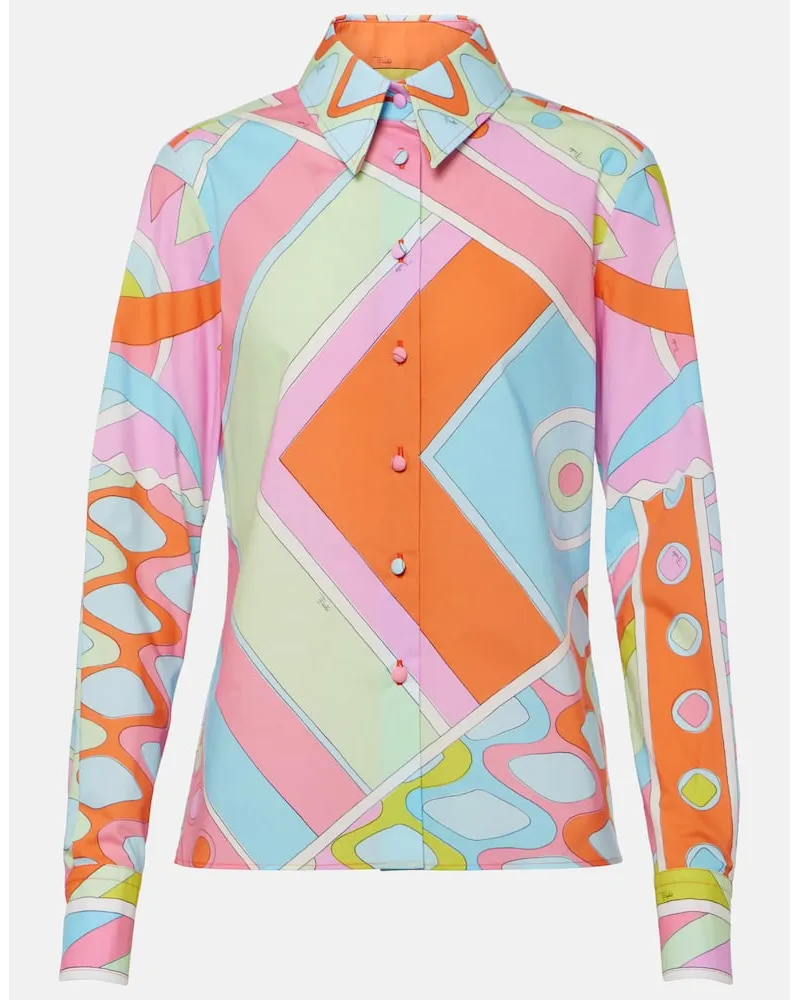 Emilio Pucci Hemd Vivara aus Baumwolle Multicolor