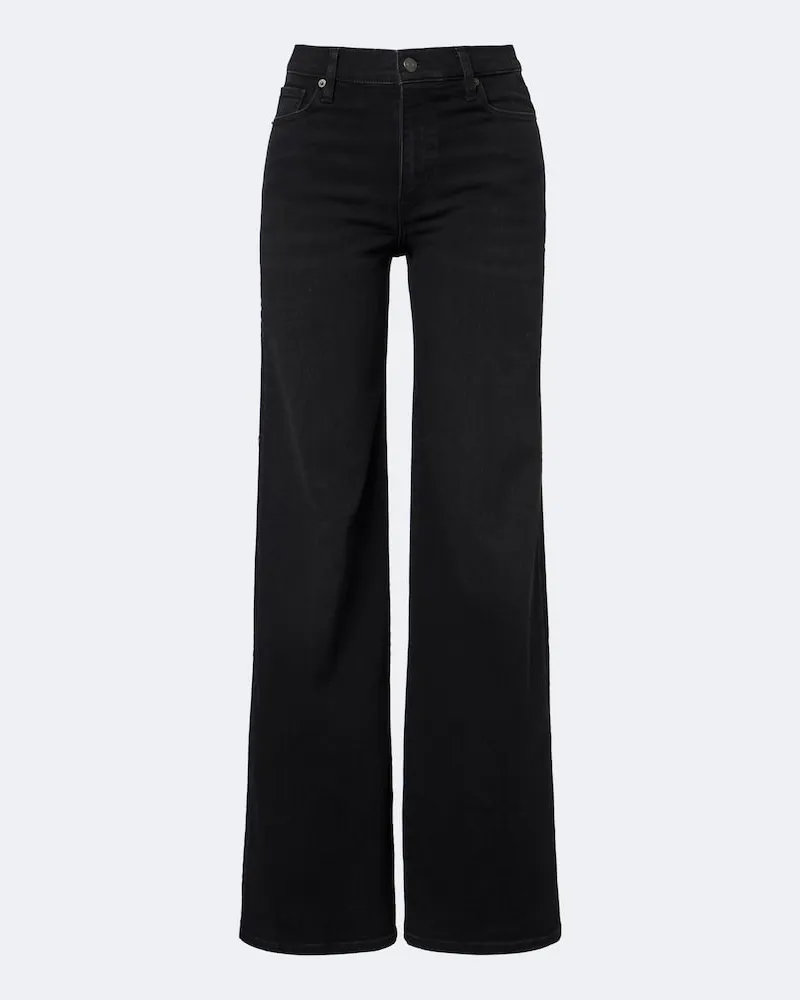 Frame Denim High-Rise Wide-Leg Jeans Palace Schwarz