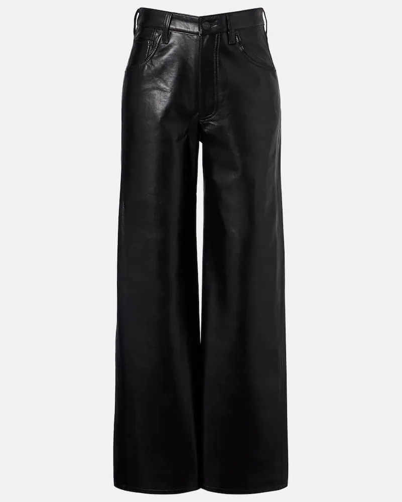 Citizens of humanity Weite High-Rise-Hose Ayla Schwarz