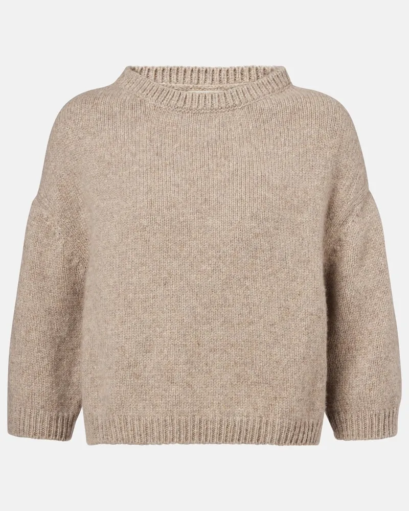 KHAITE Pullover Sabina aus Kaschmir Beige