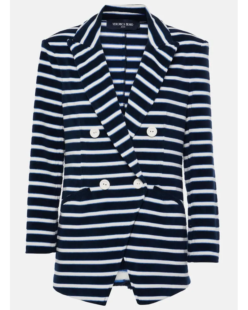 Veronica Beard Blazer Ortiz aus Frottee Blau