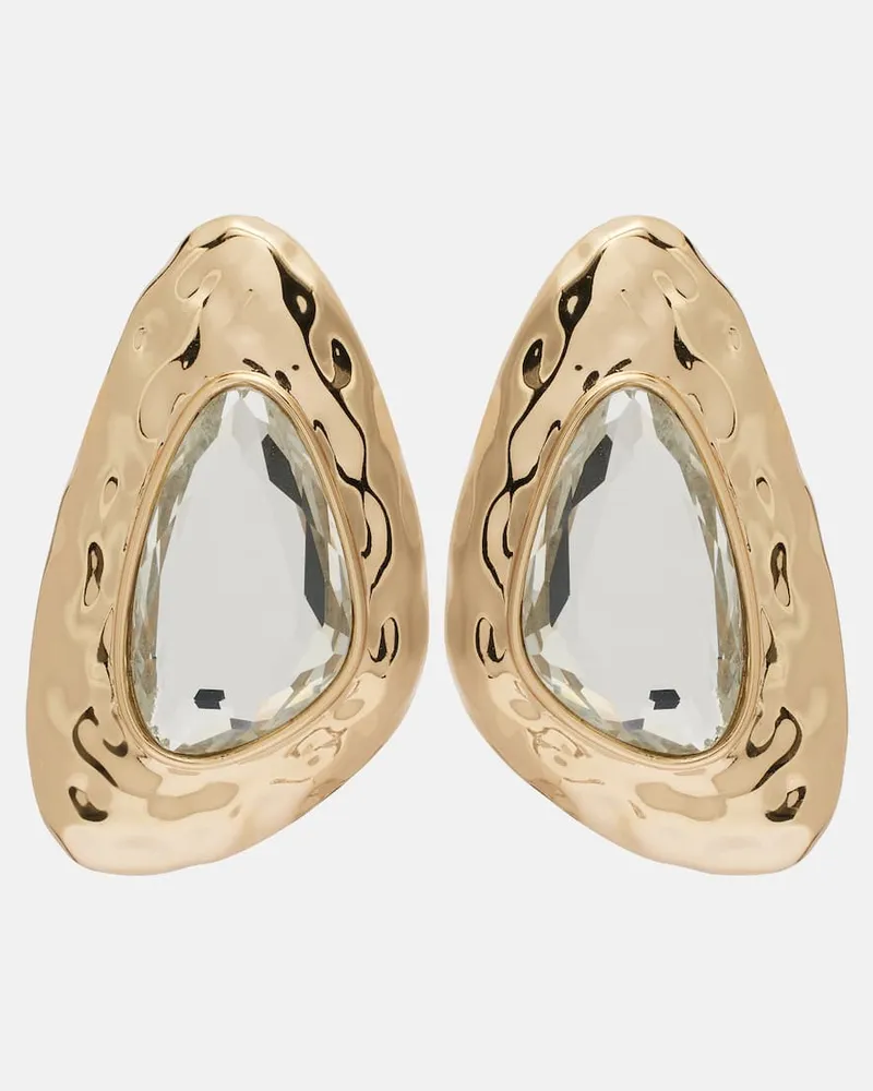 Self-Portrait Ohrringe mit Kristallen Gold