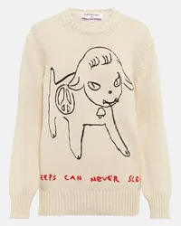 Stella McCartney X Yoshitomo Nara Sweatshirt aus Baumwolle Beige