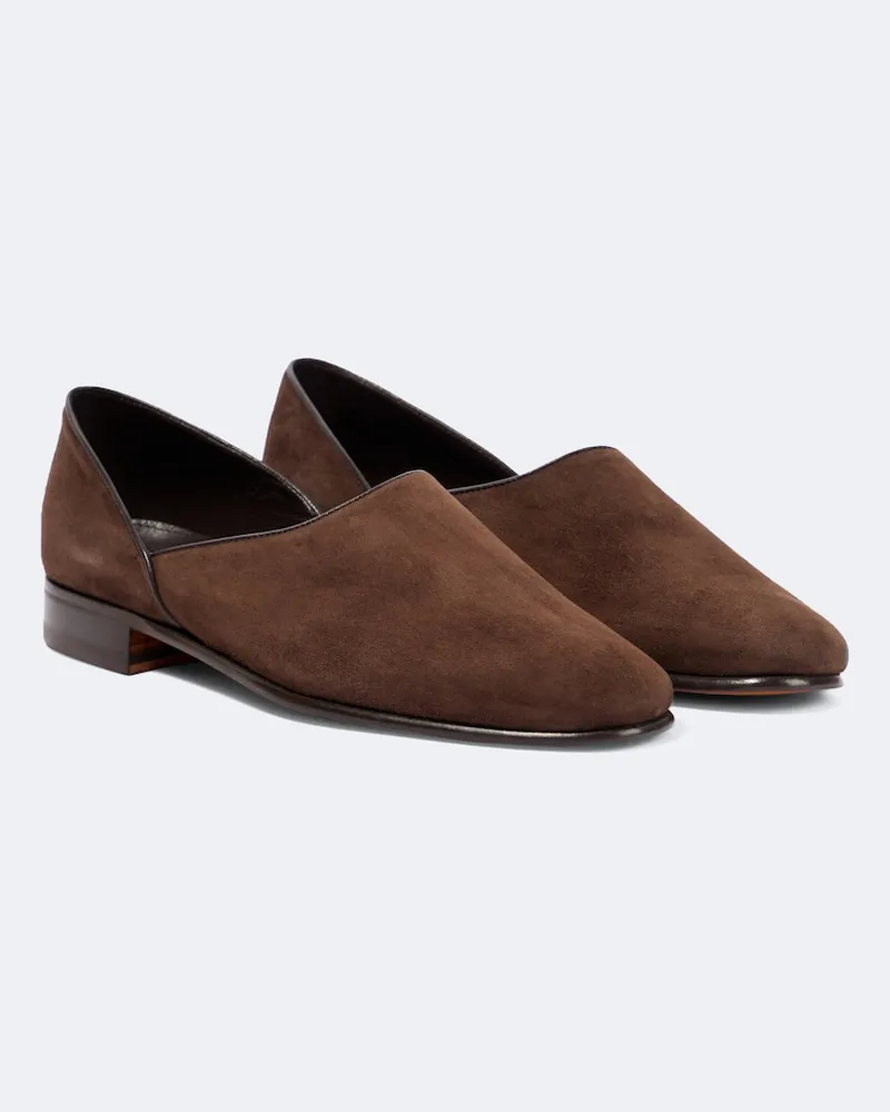 BODE Loafers House Shoe aus Veloursleder Braun