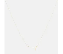 Persee Halskette Gradient aus 18kt Gelbgold mit Diamant und Perlen