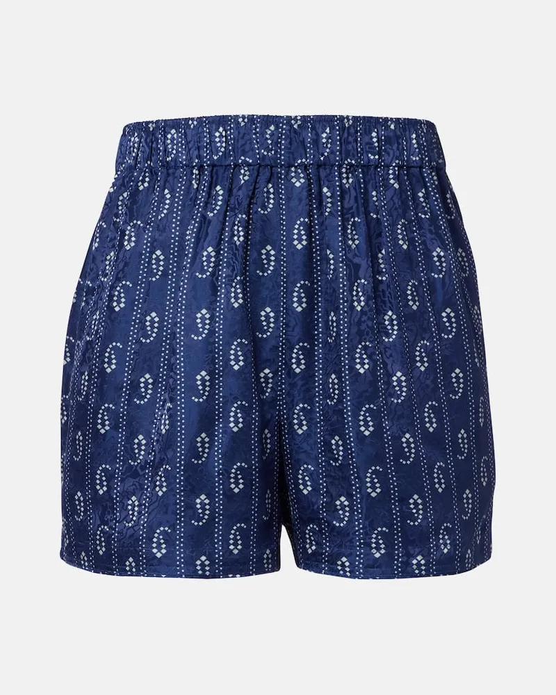 Tory Burch Bedruckte Shorts Blau