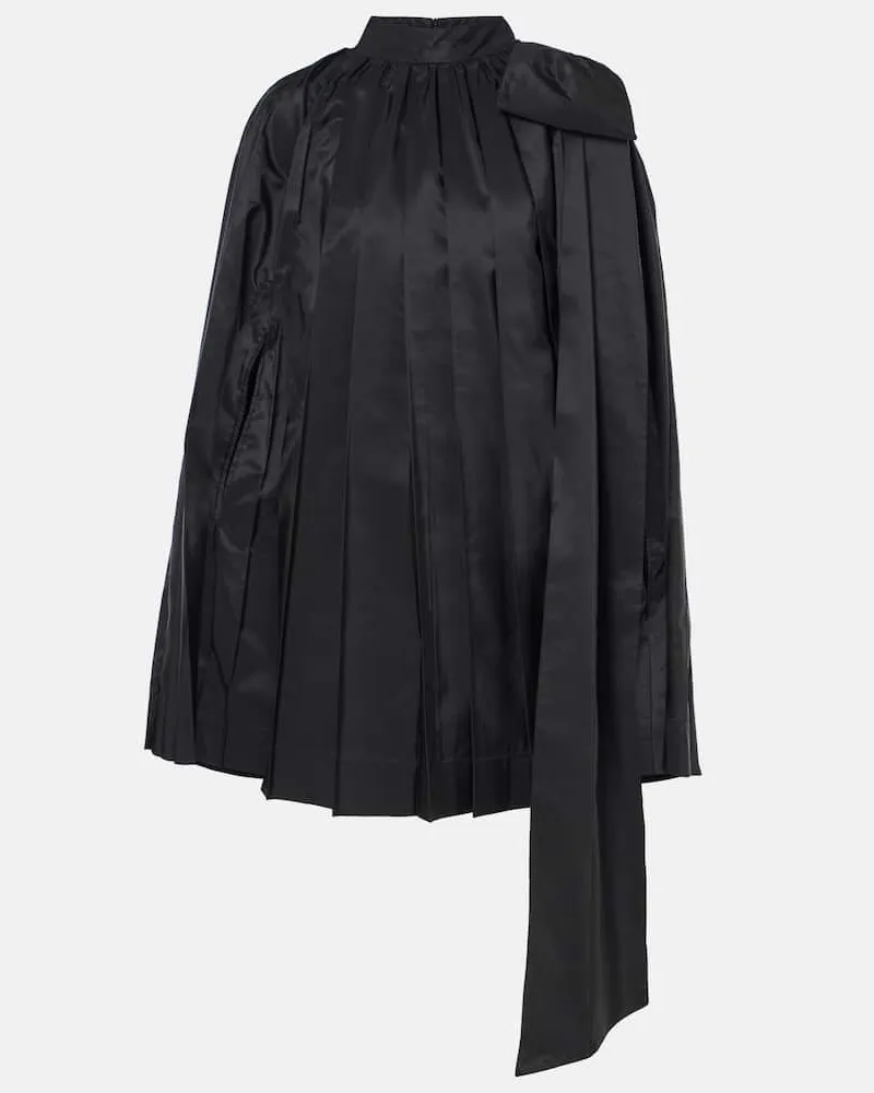 Simone Rocha Minikleid aus Taft Schwarz