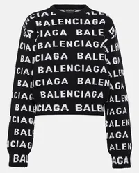 Balenciaga Pullover aus Wolle Schwarz