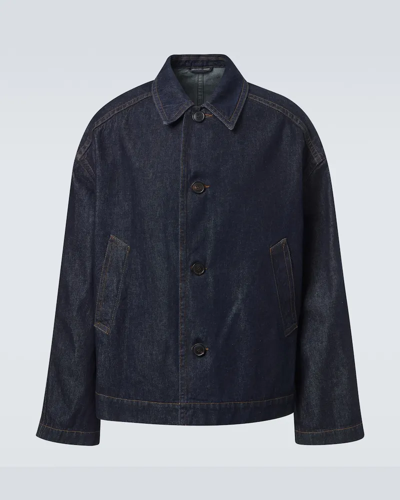 Dries van Noten Jeansjacke Blau