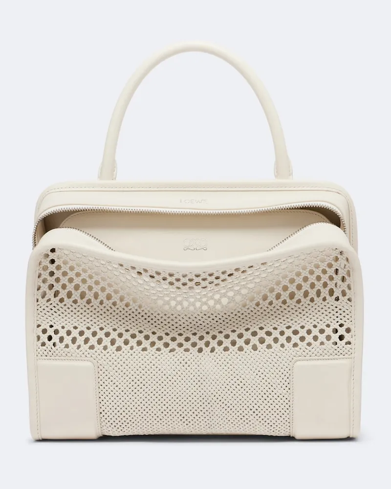 Loewe Henkeltasche Amazona 180 Medium aus Leder Weiß