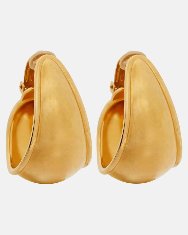Saint Laurent Clip-Ohrringe Gold