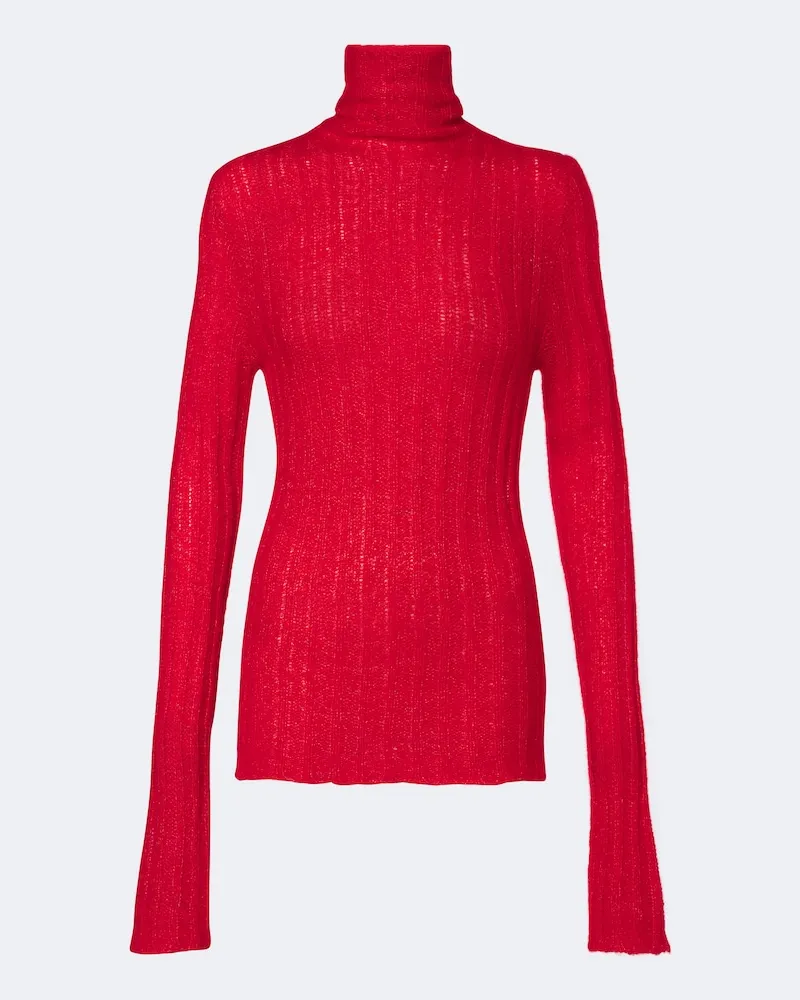 Lisa Yang Rollkragenpullover Emiliana Rot