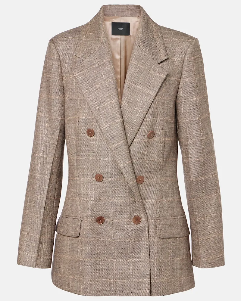Joseph Blazer Castel aus einem Wollgemisch Braun