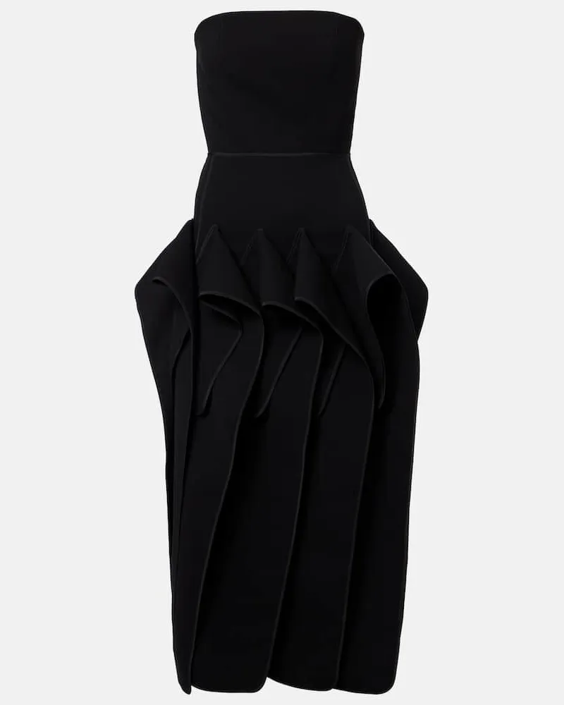 Maticevski Midikleid Breakout Schwarz