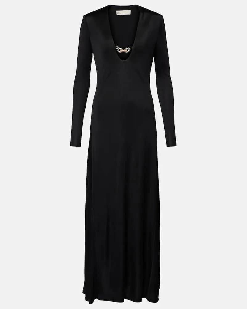 Tory Burch Maxikleid Jessa Schwarz
