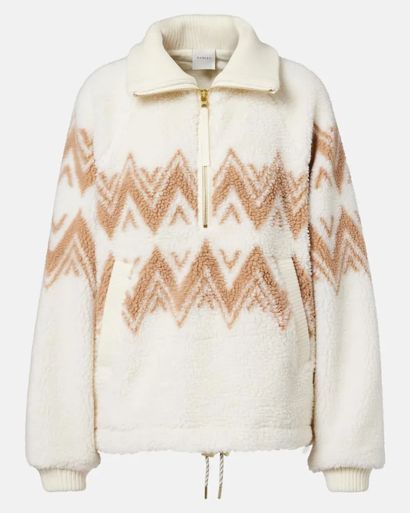 Varley Pullover Hendrik aus Teddyfleece Weiß