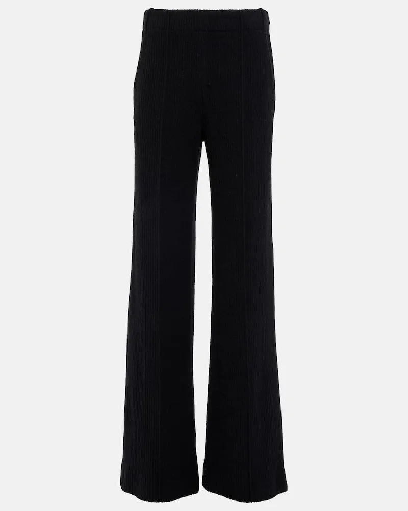 Chloé Chloé High-Rise-Hose aus Schurwolle Weiß