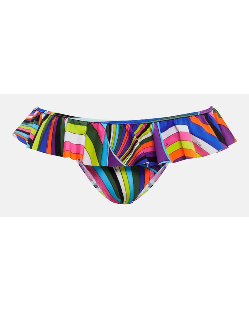 Emilio Pucci Bedrucktes Bikini-Hoeschen Multicolor