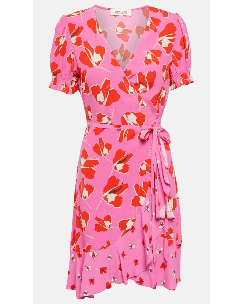 Diane von Furstenberg Bedrucktes Minikleid Emilia Multicolor