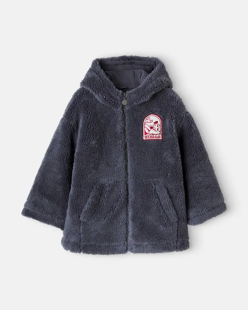Stella McCartney Kids Jacke aus Fleece Blau