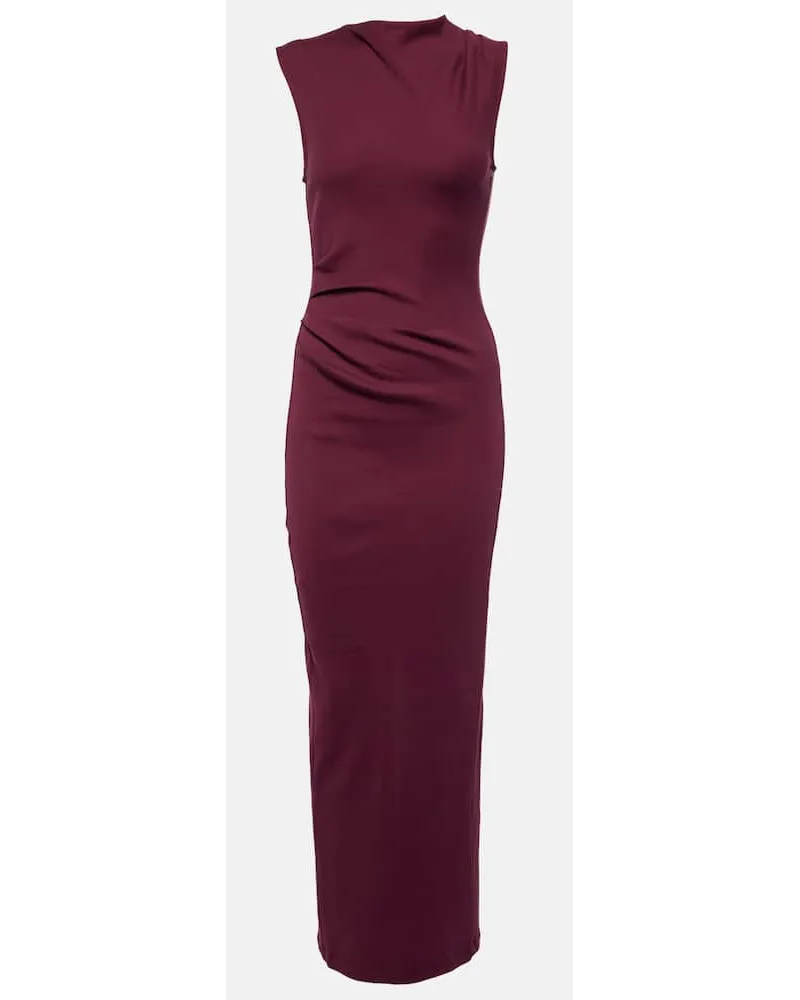 Dorothee Schumacher Maxikleid Simply Timeless aus Baumwoll-Jersey Burgund