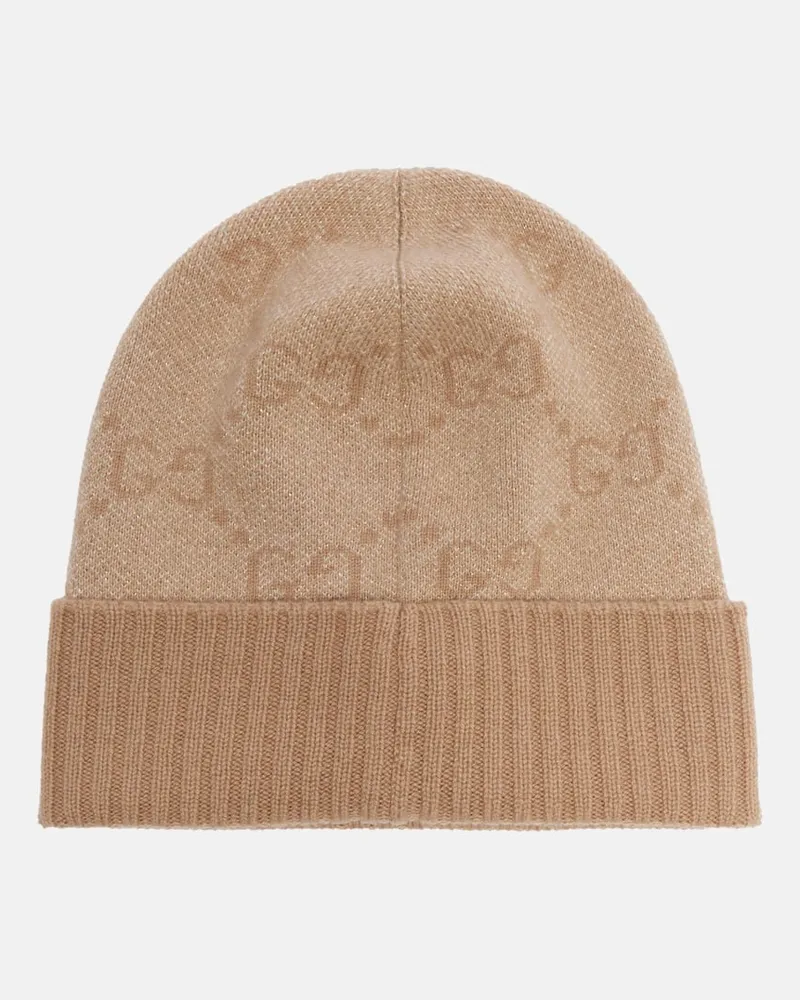 Gucci Mütze GG aus Jacquard Beige