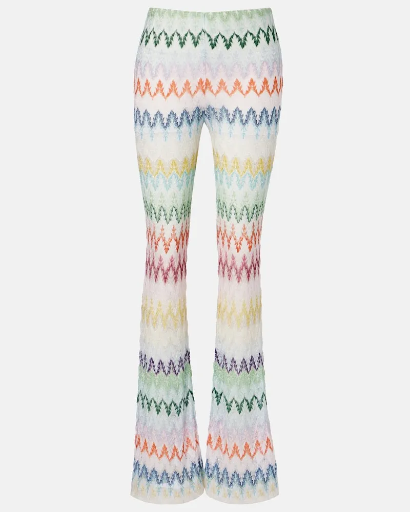 Missoni Gerade Hose aus Häkelstrick Multicolor