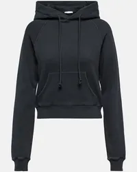 The Row Cropped-Hoodie Timmi aus Jersey Schwarz