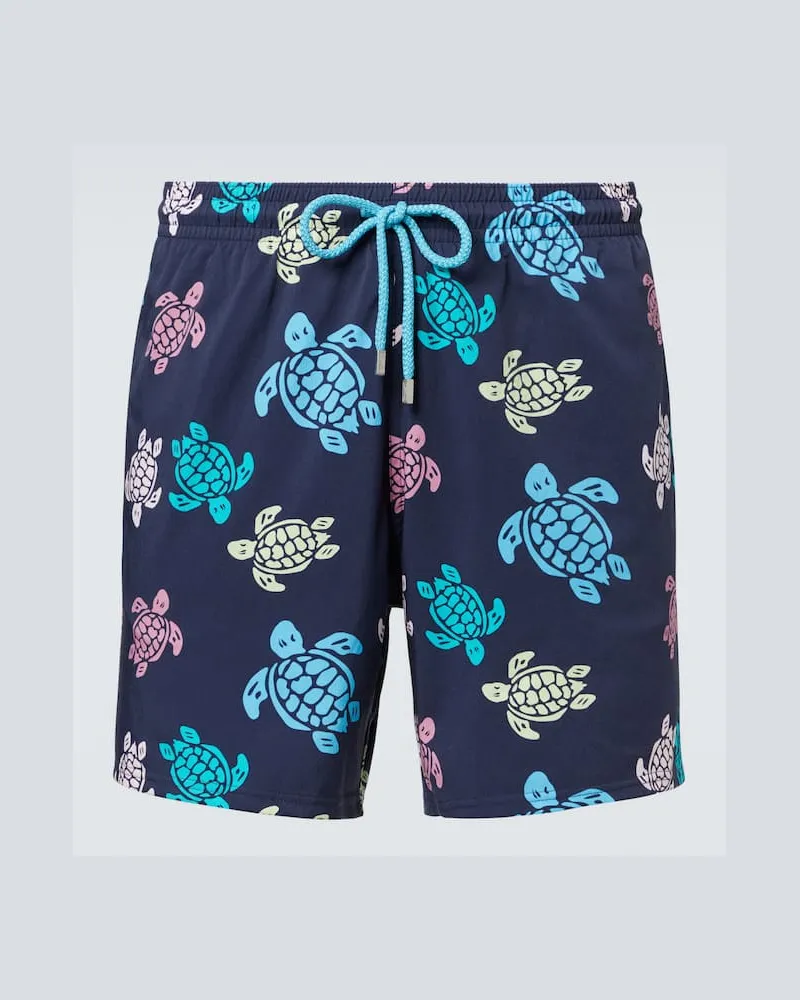 Vilebrequin Badeshorts Tortues Multicolores Blau
