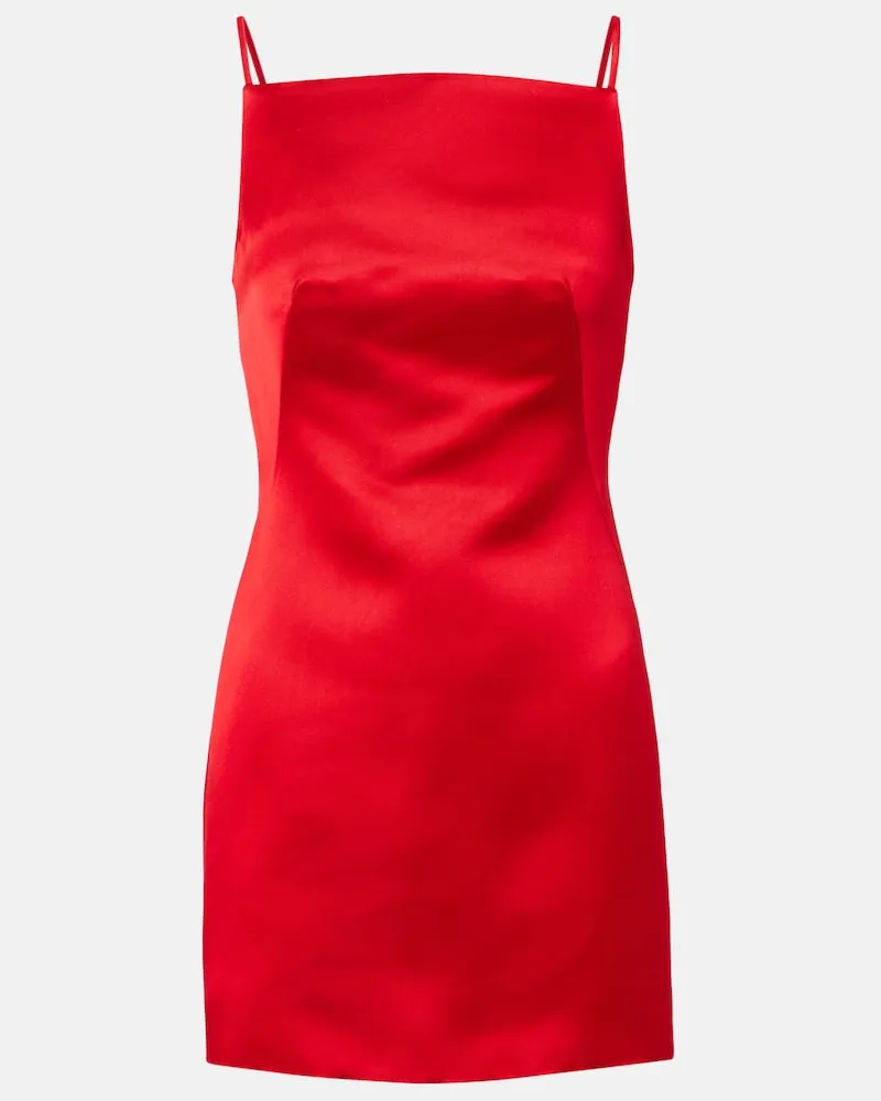 Givenchy Minikleid aus Seidensatin Rot
