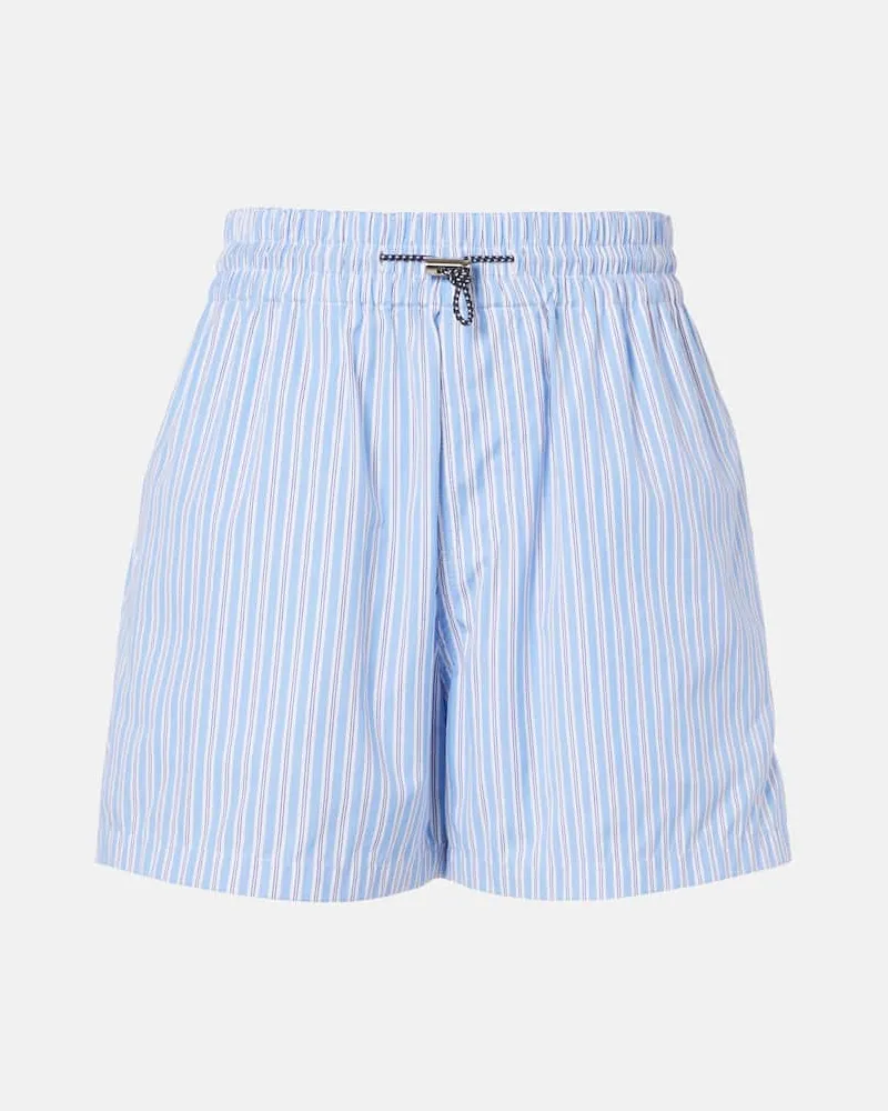 PLAN C Shorts aus Baumwolle Blau