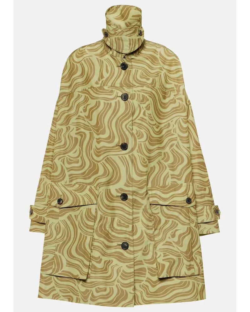 Dries van Noten Bedruckter Mantel Multicolor