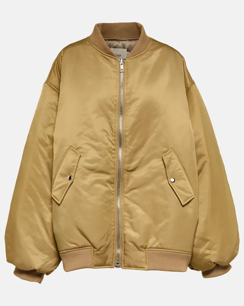 FRANKIE Shop Bomberjacke Astra aus Nylon Grün