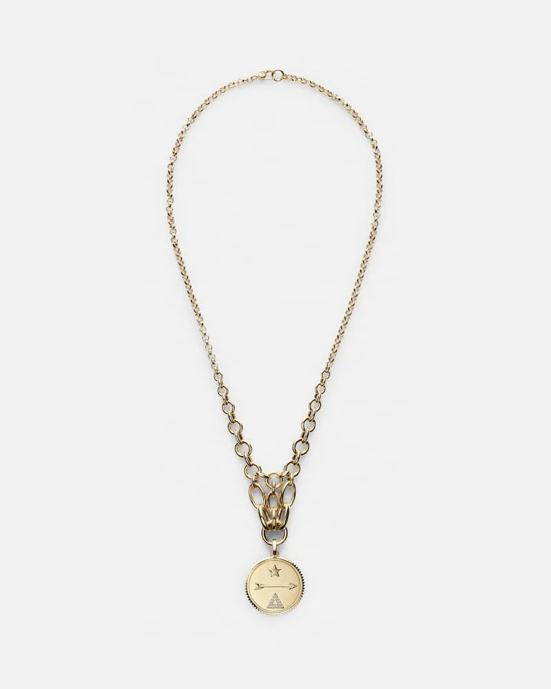 FOUNDRAE Halskette Dream Lattice aus 18kt Gelbgold mit Diamanten Gold