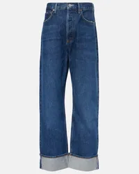 AGOLDE Mid-Rise Straight Jeans Fran Blau