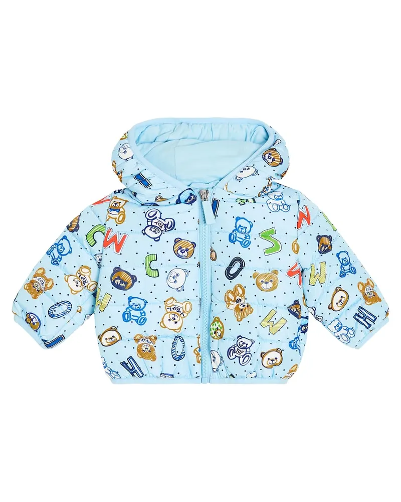 Moschino Baby Wattierte Jacke Blau