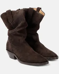 Maison Margiela Westernstiefel Tabi aus Veloursleder Braun