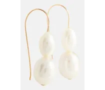Ohrringe aus 14kt Gelbgold mit Perlen