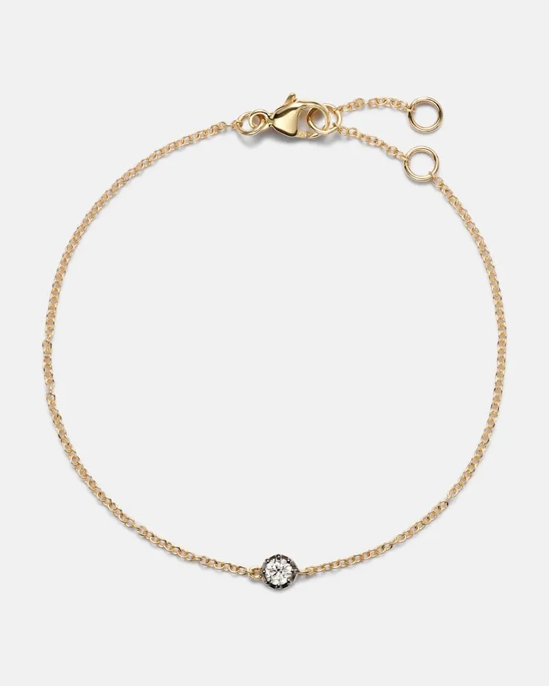 Stone & Strand Armband The Alibi aus 10kt Gelbgold mit Diamant Gold