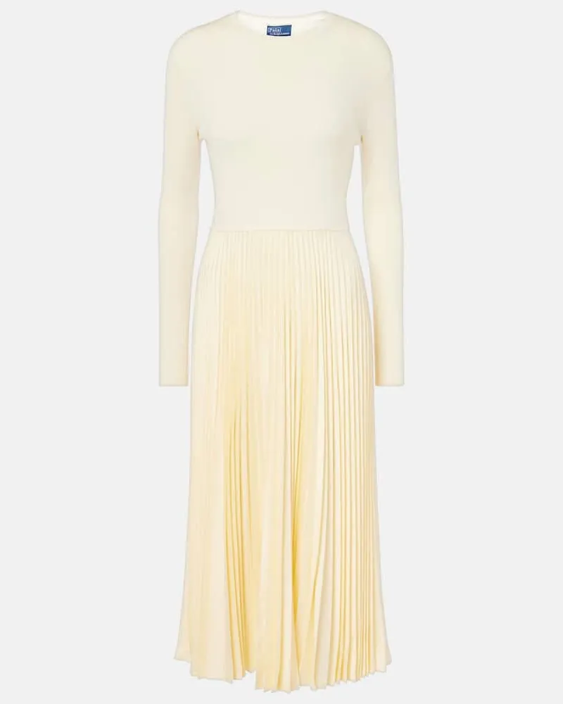 Ralph Lauren Maxikleid aus einem Wollgemisch Beige