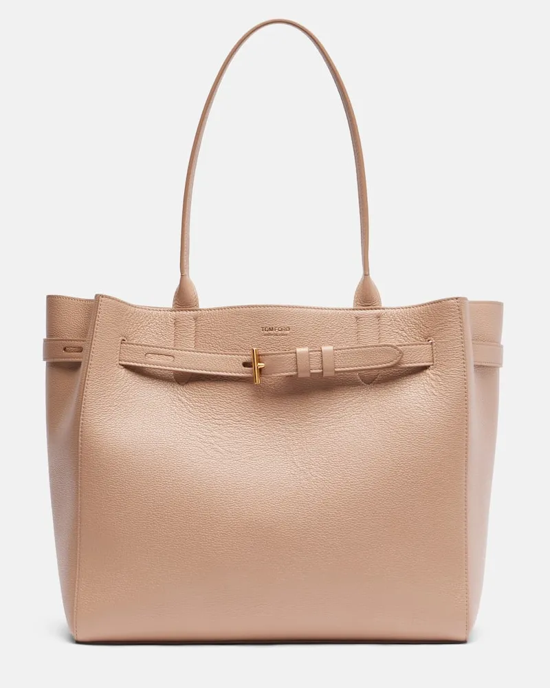 Tom Ford Tote Bag Audrey Medium aus Leder Beige
