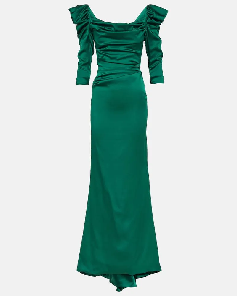 Vivienne Westwood Robe Astral aus Satin Grün