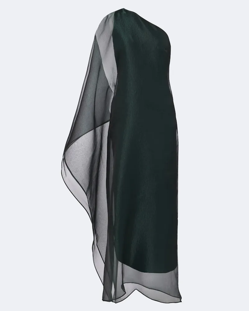 Taller Marmo Maxikleid Betsy aus Organza Grün