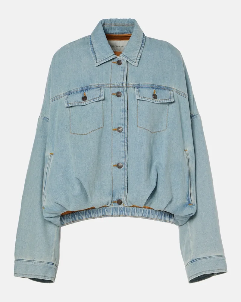 Dries van Noten Jeansjacke Blau